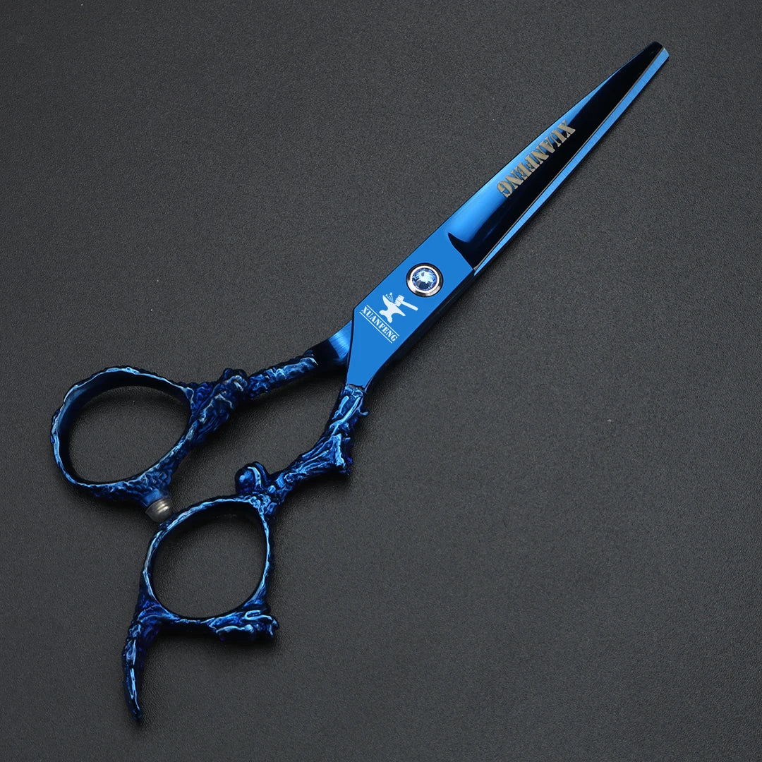 Blue Dragon Handle 6-inch Japanese Precision & Thinning Scissors