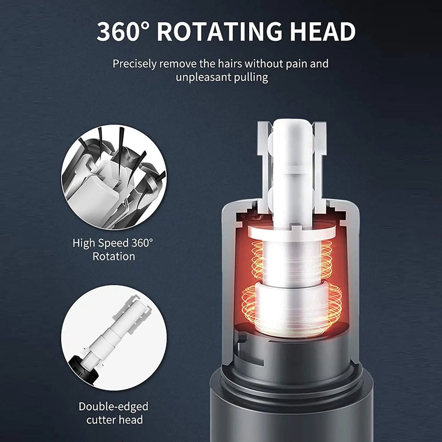 Electric Nose Ear Hair Trimmer for Men