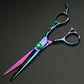 Hollow out Aurora professional barber scissors 6 inch Japanese