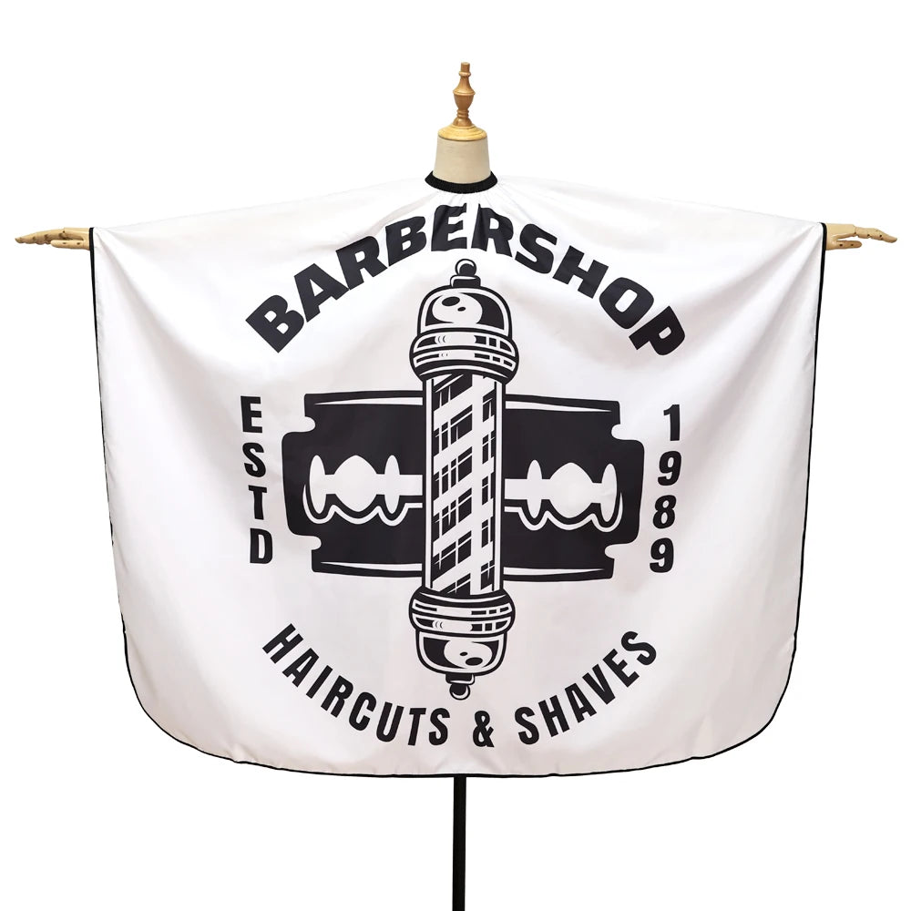 Barber/Hairdressing Cape with Retro Pattern