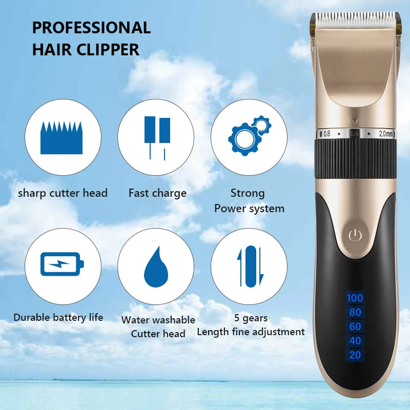 Cordless Unisex Hair Trimmer