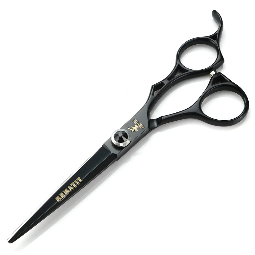 Hollow out Aurora professional barber scissors 6 inch Japanese