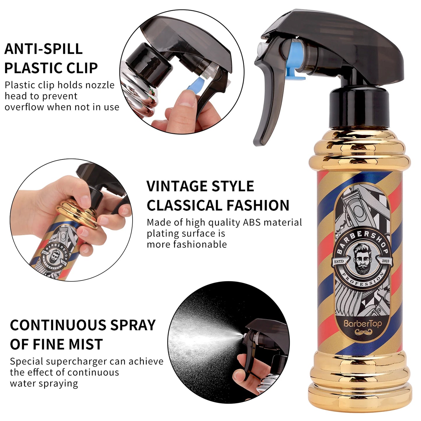 Barbertop 200ML Spray Bottle