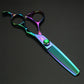 Hollow out Aurora professional barber scissors 6 inch Japanese