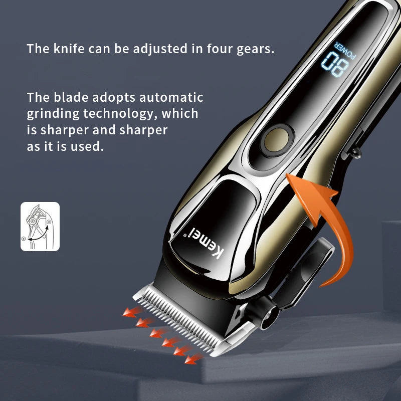 Rechargeable Hair Trimmer For Men Shaver Professional Hair Clipper