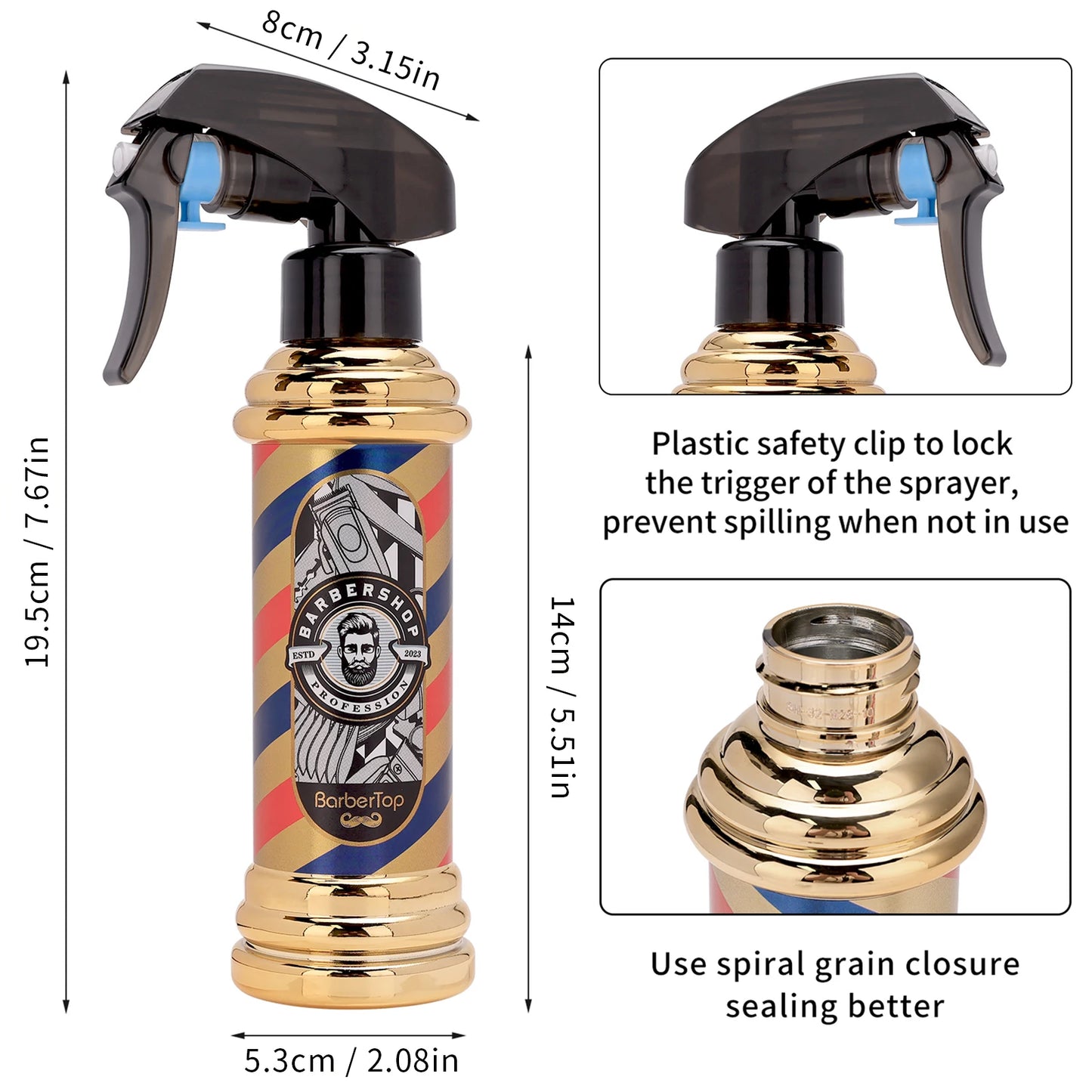 Barbertop 200ML Spray Bottle